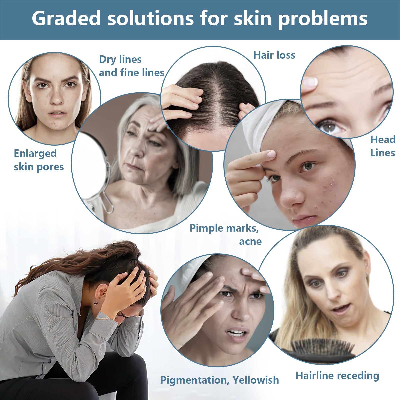 Dr Pen Electric Microneedle Derma Roller Pen with 15 Pieces Replacement Kit