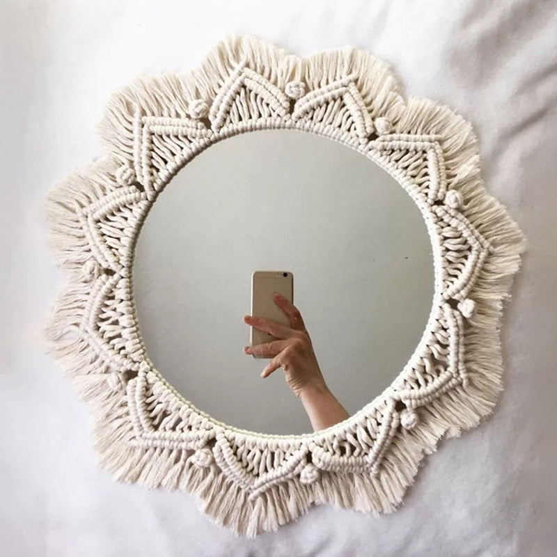 Hand-woven Vanity Mirror Tapestry Bedroom Homestay Vanity Mirror