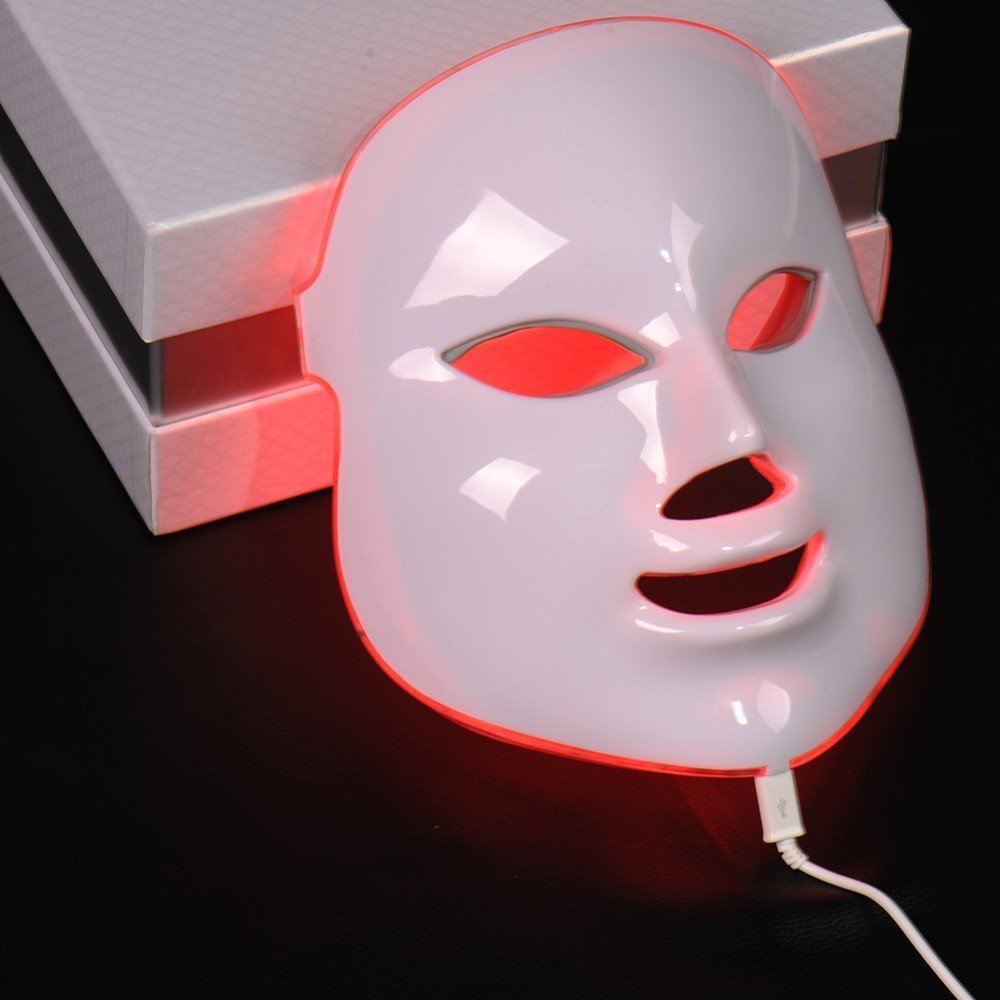 Beauty Red Purple Light Photon Skin Rejuvenation Mask Instrument Household Acne Spectrometer