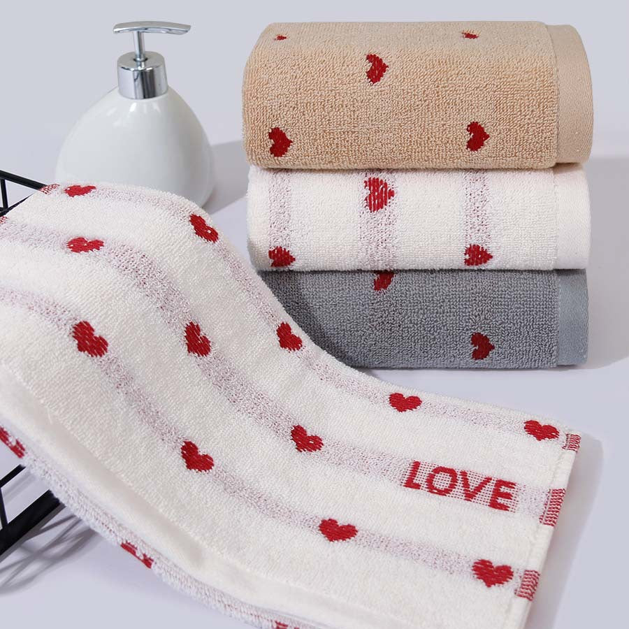 Heart Towels Pure Cotton