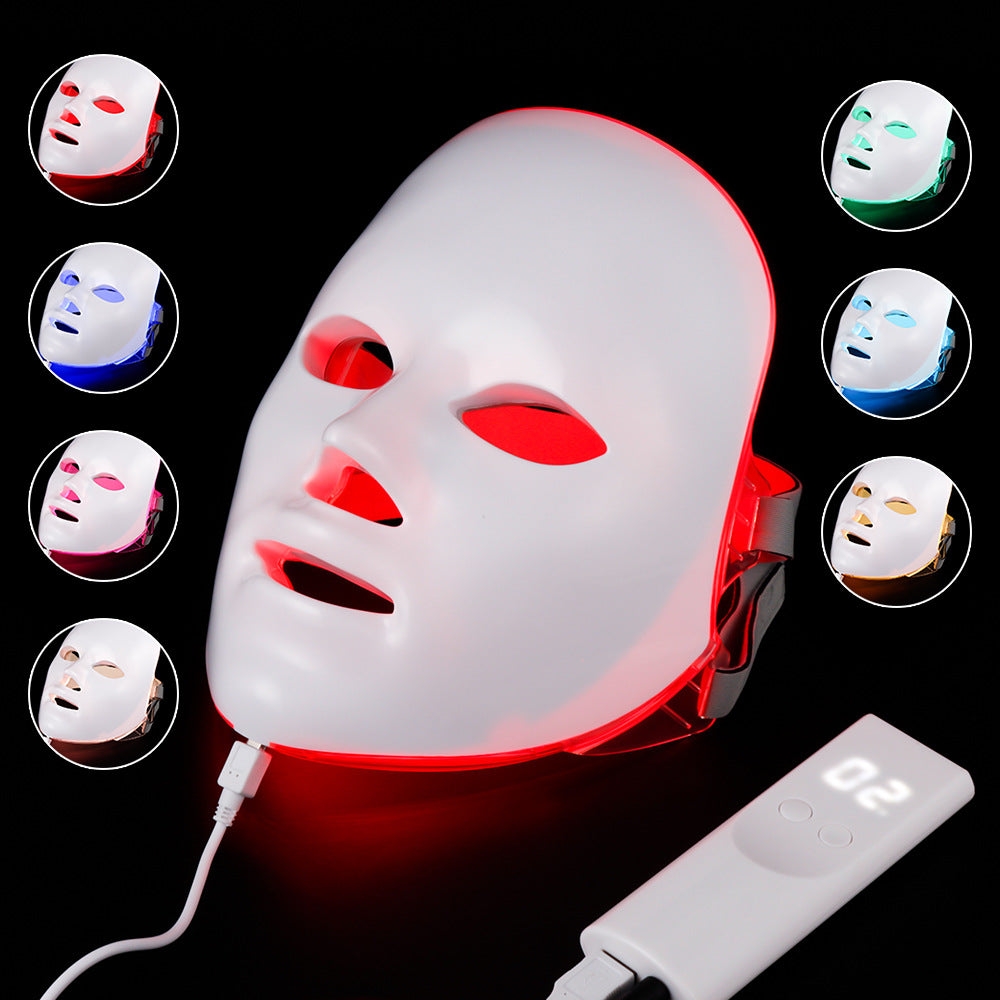 Beauty Red Purple Light Photon Skin Rejuvenation Mask Instrument Household Acne Spectrometer